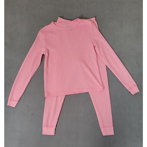 VZV Girls Kids Thermal Set Waffle Thermal Underwear Set Long Johns XL - Picture 2 of 9